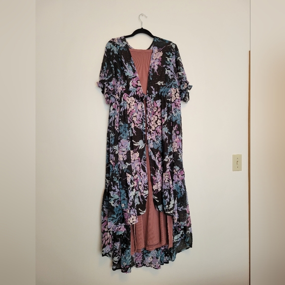 NWT Torrid Floral Kimono Size 1 - Picture 7 of 8